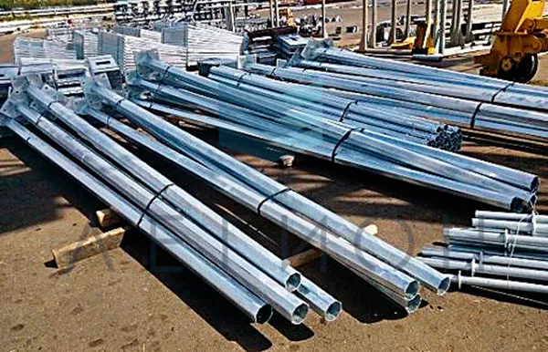 Производство опор освещения для нового жилого комплекса в Липецке.