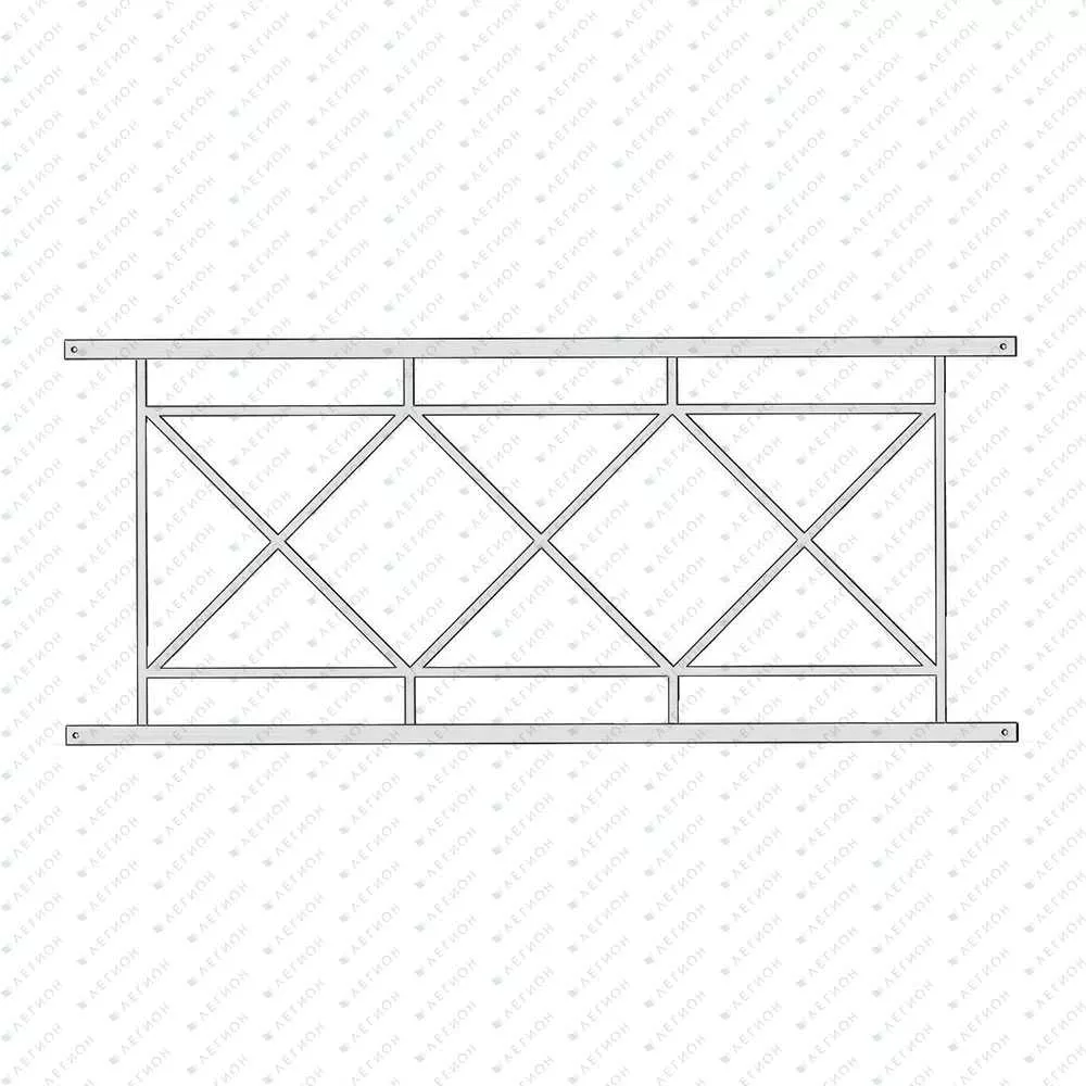 Пешеходное (перильное) ограждение ПО9