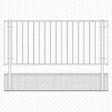 Пешеходное (перильное) ограждение ПО14